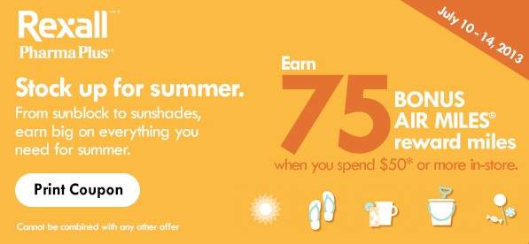 rexall-bonus-airmiles-offer-july-coupon