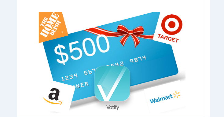 Contest Enter to Win a 500 Gift Card to Walmart, Target