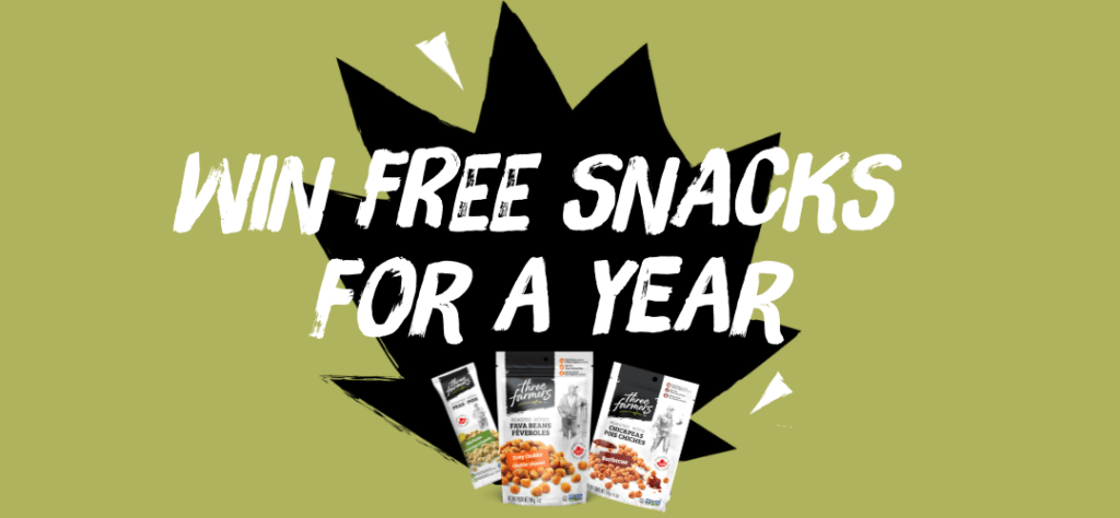 Win a Year of Snacks from Three Farmers Food!