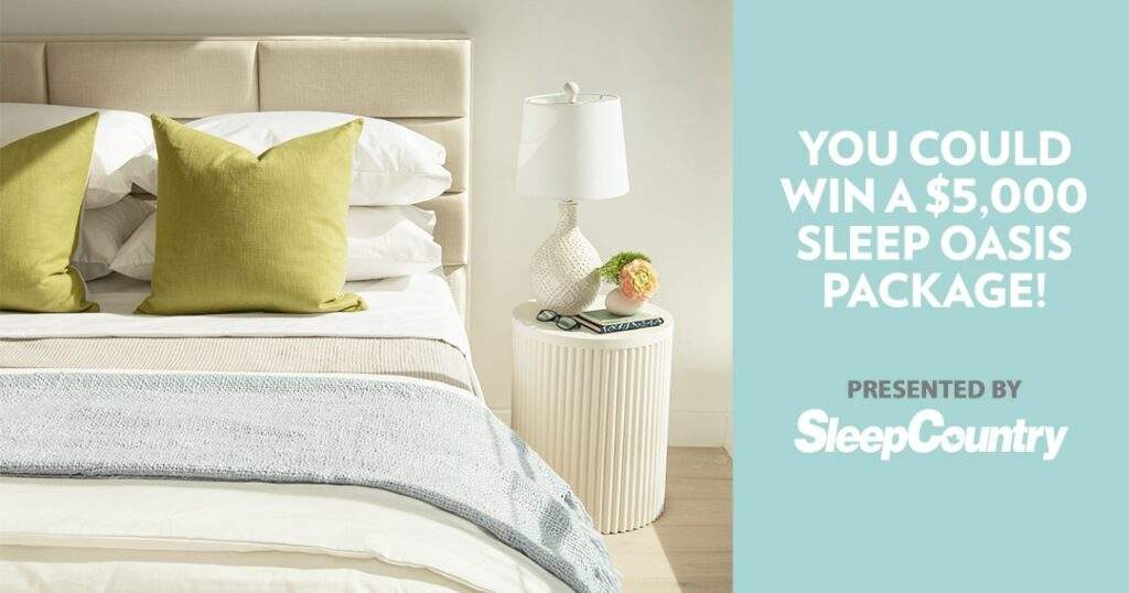 The 2022 You Could Win a $5,000 Sleep Oasis Contest!
