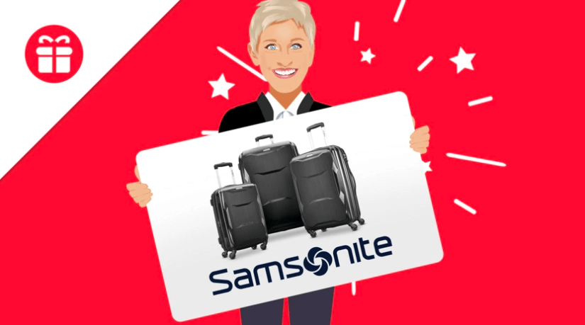 Win a Samsonite 3-Piece Freeform Luggage Set!